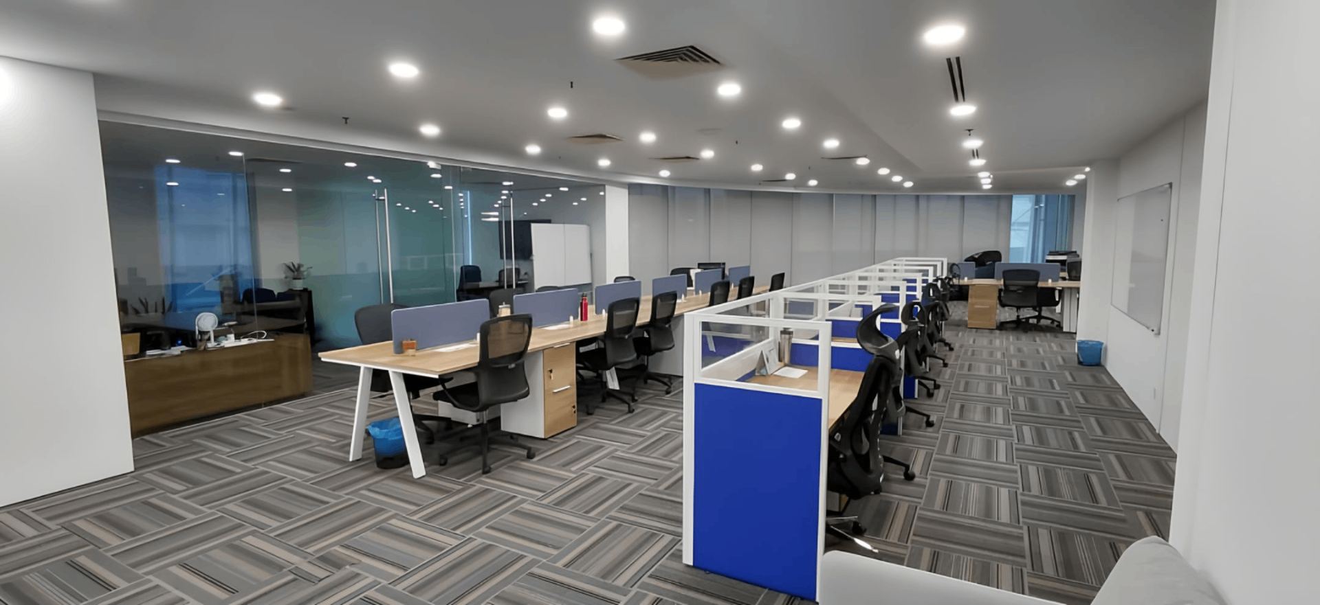 Open-plan workspace
